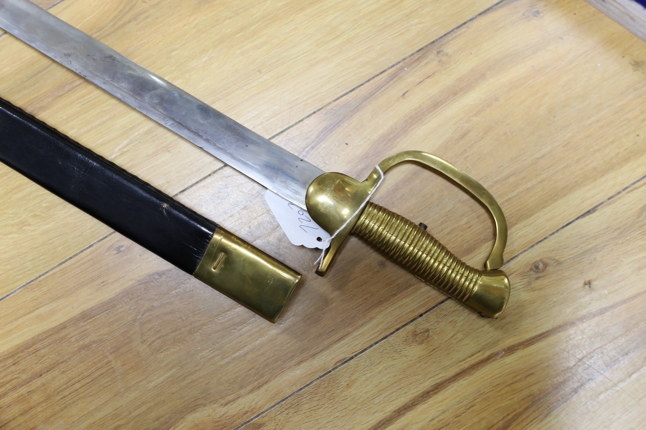 A Brown Bess East India Company musket, refubished, with later bayonet